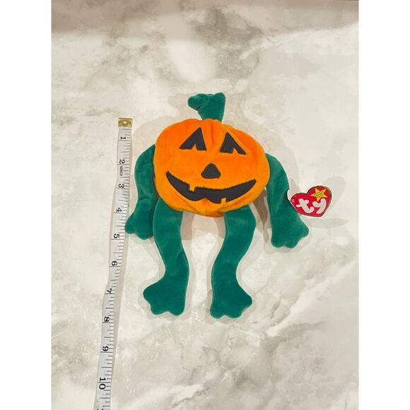 1998 TY Original Beanie Baby Pumpkin the Halloween Jack-o-lantern - Picture 6 of 7